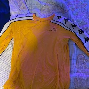 kappa yellow long sleeve shirt